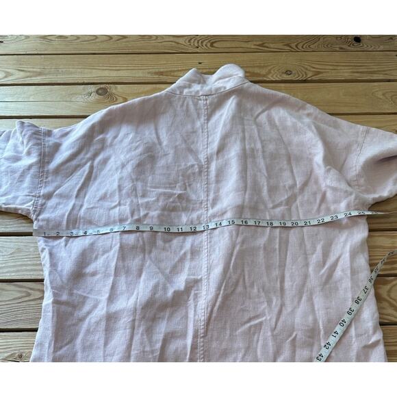 Eileen Fisher Open Front Linen Jacket Size XL Women’s Pink - Picture 6 of 7